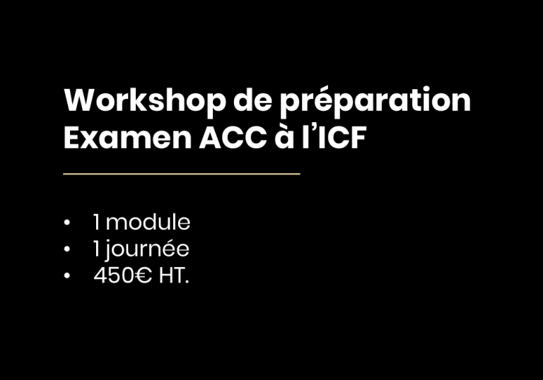Workshop de préparation à l'examen ACC/PCC